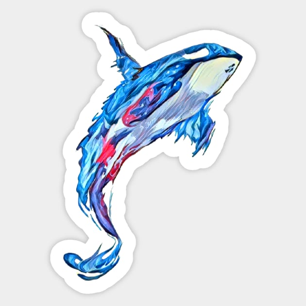 Whale journey Sticker by Shenron